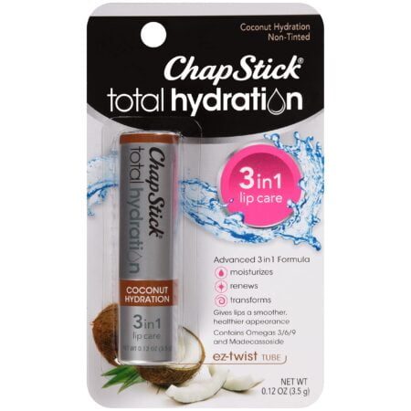 ChapStick Total Hydration Coconut Lip Balm Tube, Hydrating Coconut ChapStick for Lip Care - Image 2